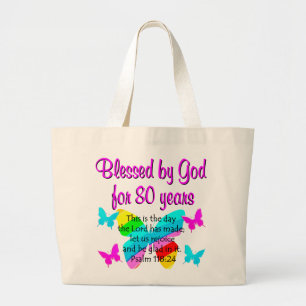 GRAND TOTE BAG PRIÈRE DE 80E ANNIVERSAIRE