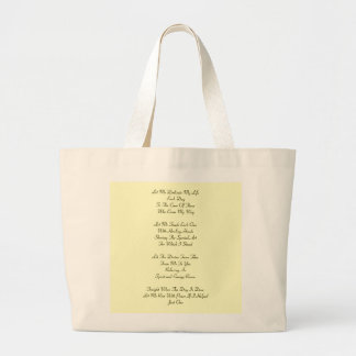 Grand Tote Bag Prière de thérapie de massage