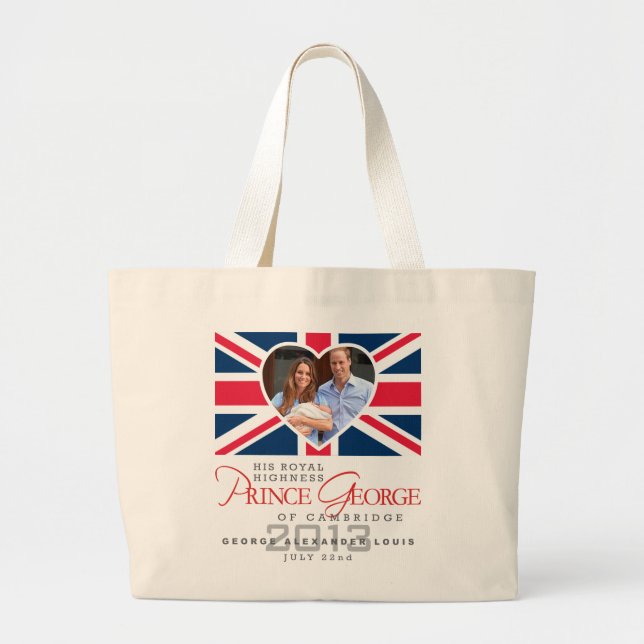 Grand Tote Bag Prince George - William et Kate (Devant)