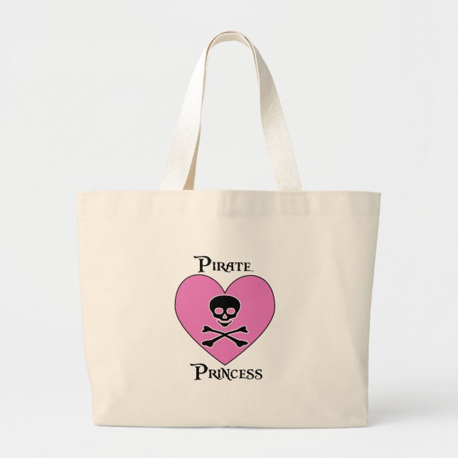Grand Tote Bag Princesse Bag de pirate (Devant)