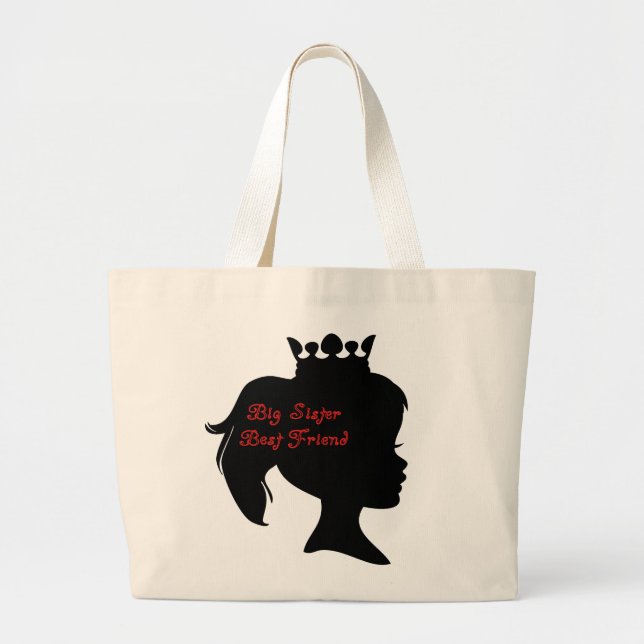 Grand Tote Bag Princesse Big Soeur Meilleur Ami (Devant)