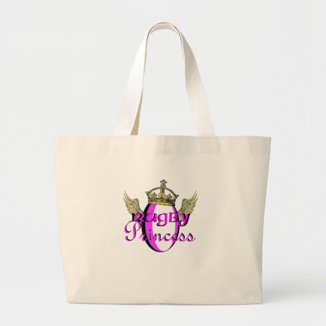 Grand Tote Bag Princesse de rugby (Devant)