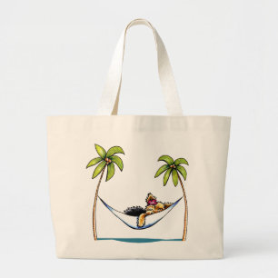 Grand Tote Bag Princesse -Laisse Art™ d'île de Yorkie
