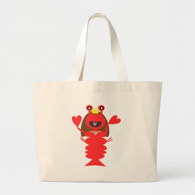 Grand Tote Bag Princesse Lobster (Devant)