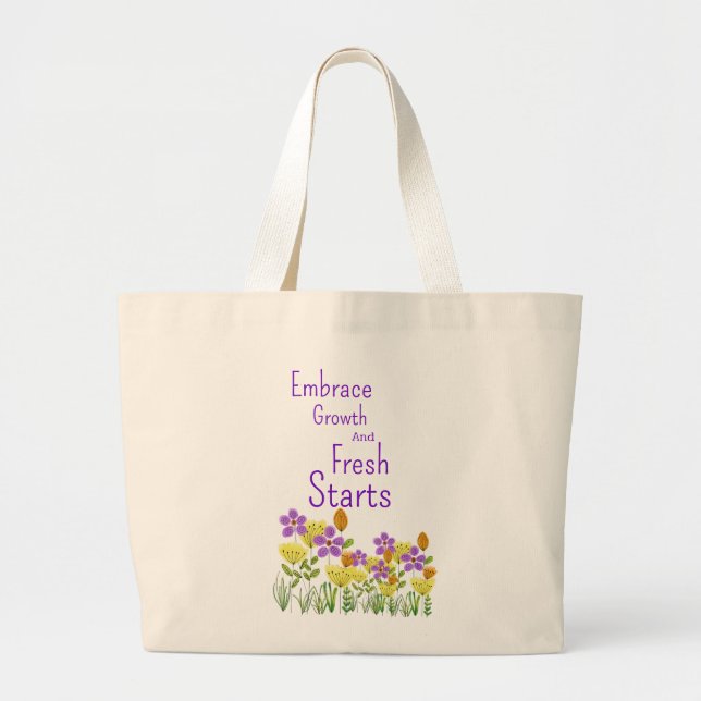 Grand Tote Bag Printemps (Devant)