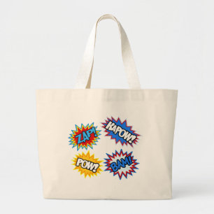Grand Tote Bag Prisonnier de guerre de bande dessinée ! Éclats