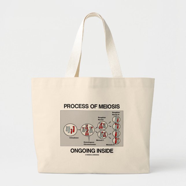 Grand Tote Bag Processus de l'intérieur actuel de méiose (Devant)