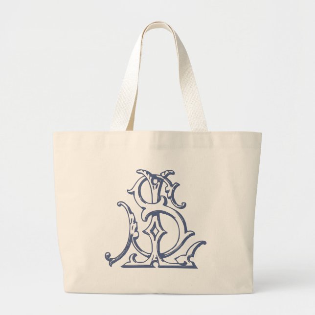 Grand Tote Bag Produit de monogramme de LS/SL (Devant)