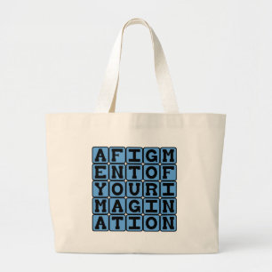 Grand Tote Bag Produit de votre imagination, notion imaginaire