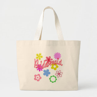 Grand Tote Bag Produits de demoiselle d'honneur remplis par fleur