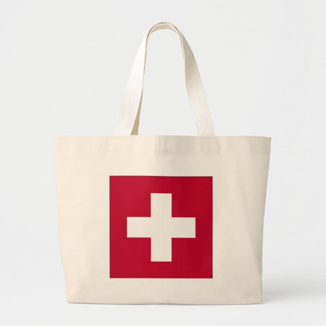 Grand Tote Bag Produits et conceptions de la Suisse ! (Devant)