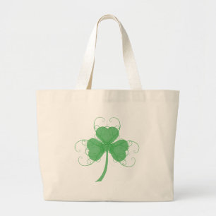 Grand Tote Bag Produits Shamrocks simples mais soignés