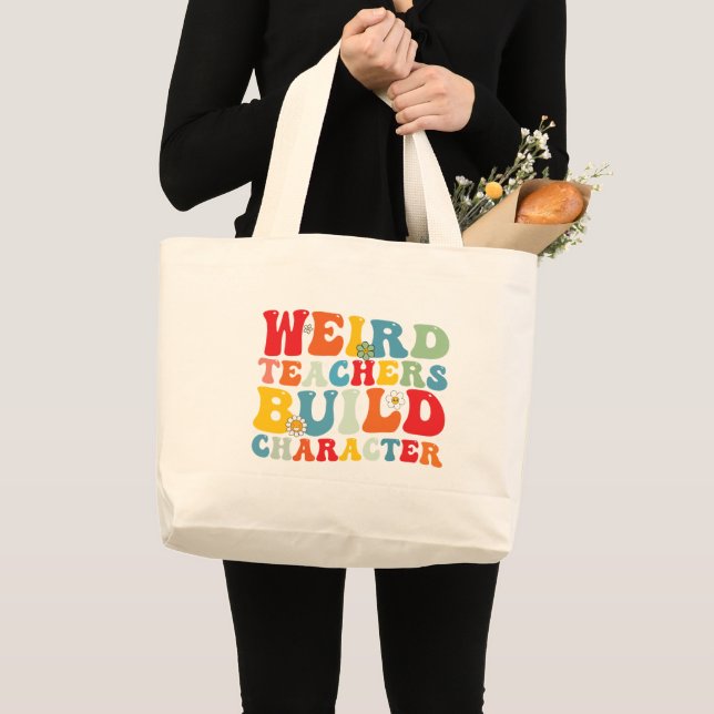Grand Tote Bag Prof bizarre construit le caractère professeur gro (Devant (produit))