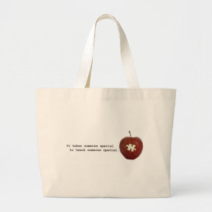 Grand Tote Bag Professeur d'autisme