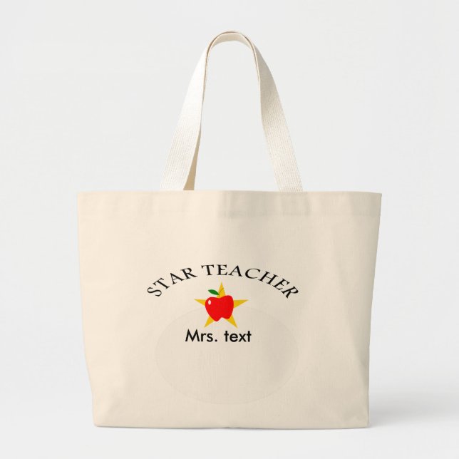Grand Tote Bag professeur d'étoile (Devant)