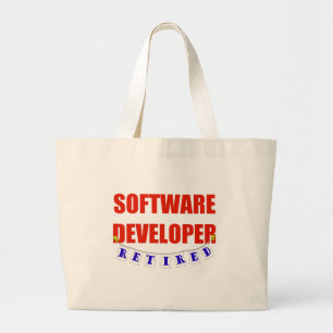 GRAND TOTE BAG PROGRAMMATEUR DE LOGICIEL RETRAITÉ