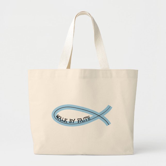 Grand Tote Bag Promenade de conceptions de Riyah-Li par la foi (Devant)