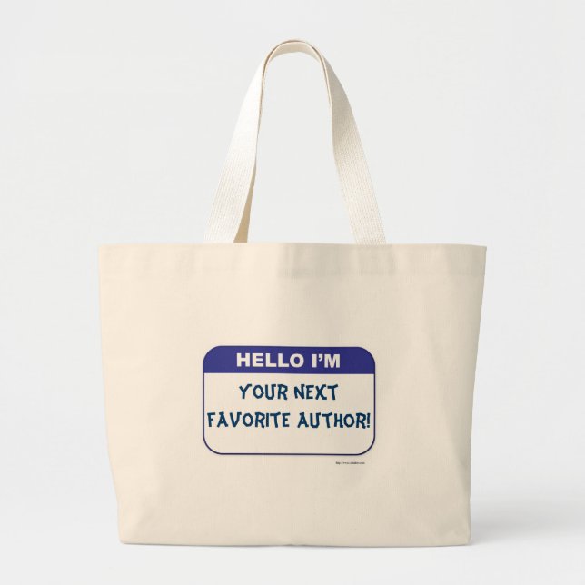 Grand Tote Bag Promotionnels Nom personnalisé Balise Marque Vous- (Devant)