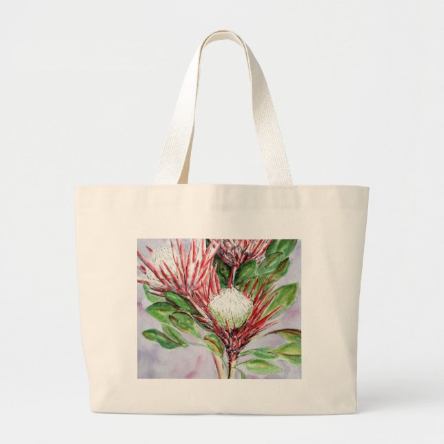 Grand Tote Bag Protéas (Devant)