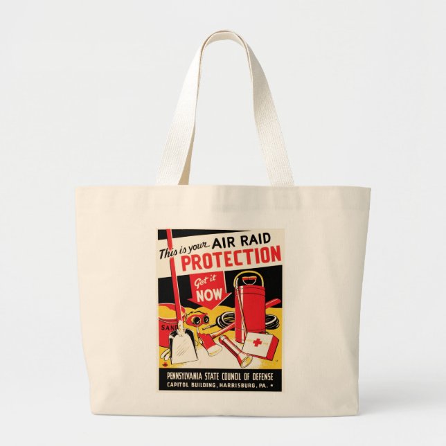 Grand Tote Bag Protection aérienne (Devant)