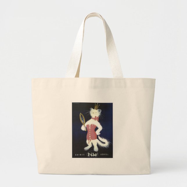 Grand Tote Bag Publicité vintage (Devant)