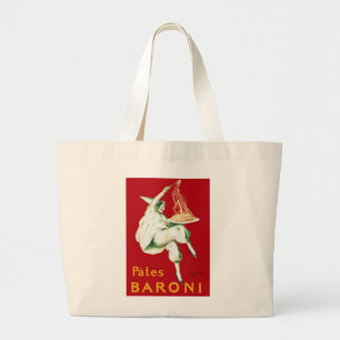 Grand Tote Bag Publicité vintage Baroni Pasta