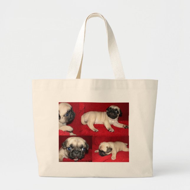 Grand Tote Bag Puggies sur l'aller ! (Devant)