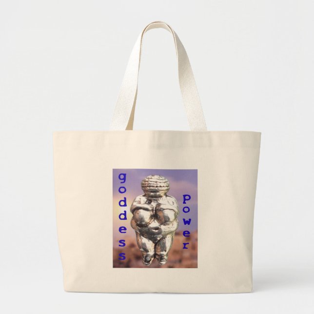 Grand Tote Bag Puissance de déesse - Vénus de Willendorf (Devant)