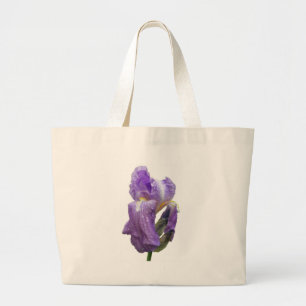 Grand Tote Bag Purple Iris Photograph