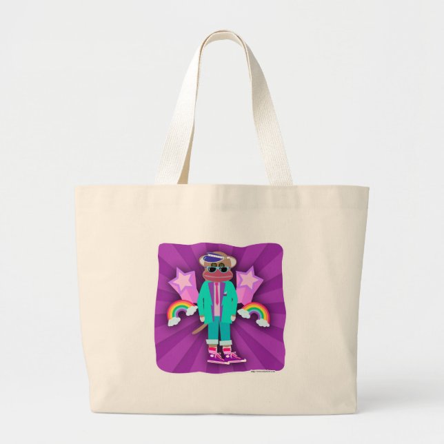 Grand Tote Bag Quatre-Vingt-Dix Singe De Choc (Devant)