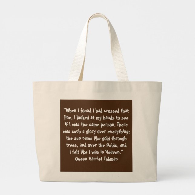 Grand Tote Bag Queen Harriet Tubman Jumbo Double Sd Fourre-tout - (Dos)