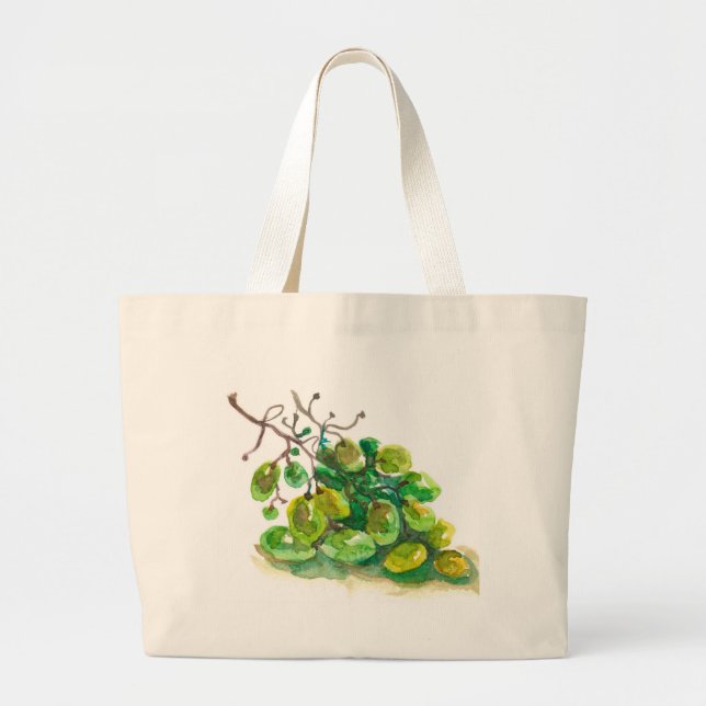 Grand Tote Bag Quelques raisins (Devant)