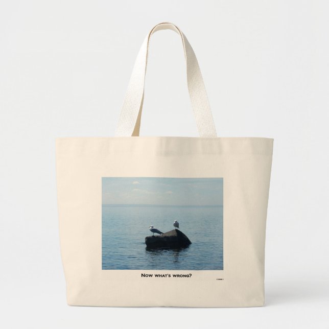 GRAND TOTE BAG QU'EST-CE QUI NE VA PAS ? (Devant)