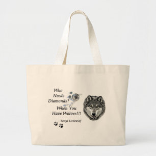 Grand Tote Bag Qui a besoin de la collection de diamants