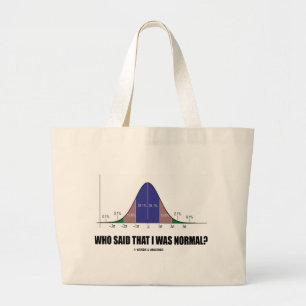 Grand Tote Bag Qui a indiqué que j'étais normal ? (Humour de