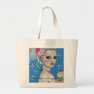 Grand Tote Bag Qu'ils mangent du gâteau, qu'ils mangent du cupcak
