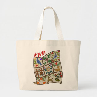 Grand Tote Bag Quilt d'article appliqué - Personnalisé