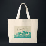 Grand Tote Bag Quota de Rumi Ocean<br><div class="desc">You are not a drop in the ocean,  you are the entire ocean in one drop - Rumi</div>