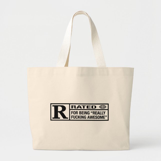 Grand Tote Bag R évalué pour être impressionnant (Devant)