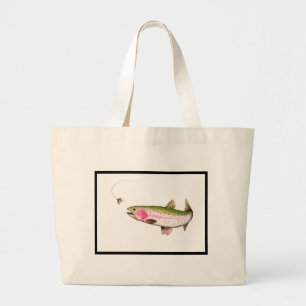 Grand Tote Bag Rainbow Trout Fly