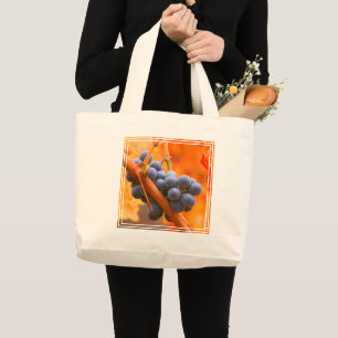 Grand Tote Bag Raisin de vigne dans le vignoble