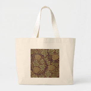 Grand Tote Bag Raisin de Vigne William Morris Rouge Vert Art