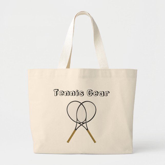 Grand Tote Bag Raquettes de tennis (Devant)