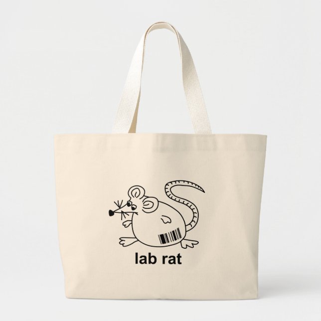 Grand Tote Bag Rat de laboratoire (Devant)