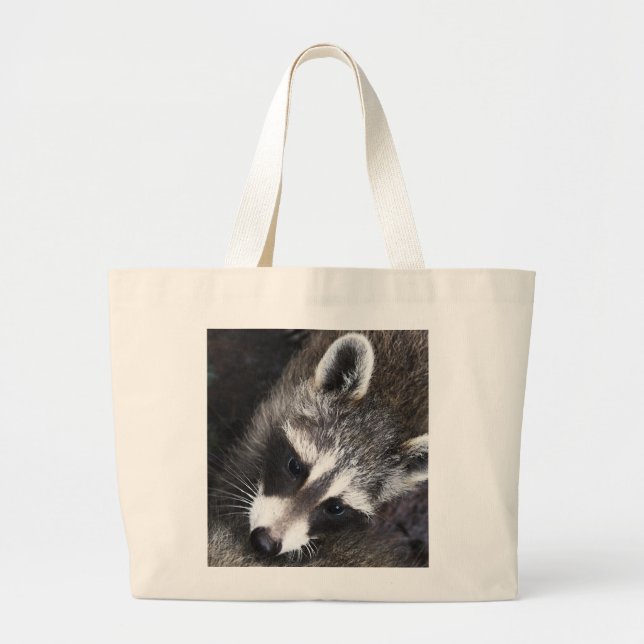 Grand Tote Bag Raton laveur fantaisie (Devant)