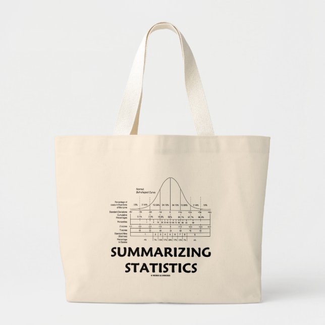 Grand Tote Bag Récapitulation des statistiques (Devant)