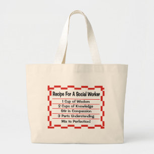 Grand Tote Bag Recette pour un assistant social
