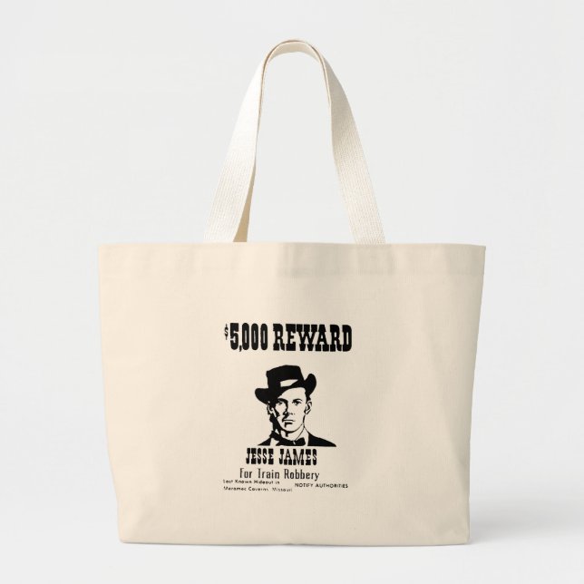 Grand Tote Bag Recherché Jesse James (Devant)