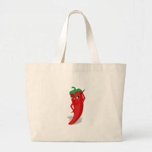 Grand Tote Bag Red Hot Pepper Diva Large