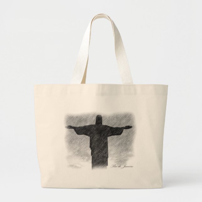 Grand Tote Bag Rédempteur 1 du Christ (Devant)